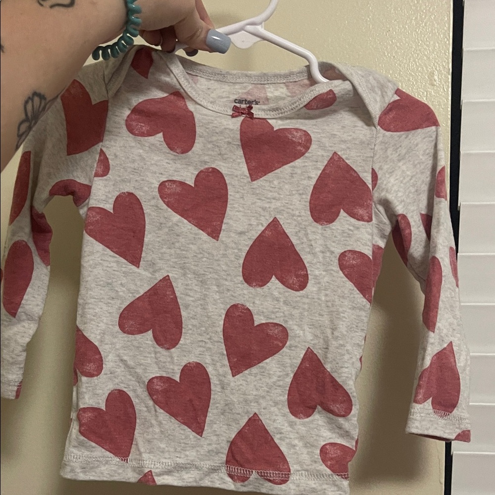 Carter's Red Heart matching outfit